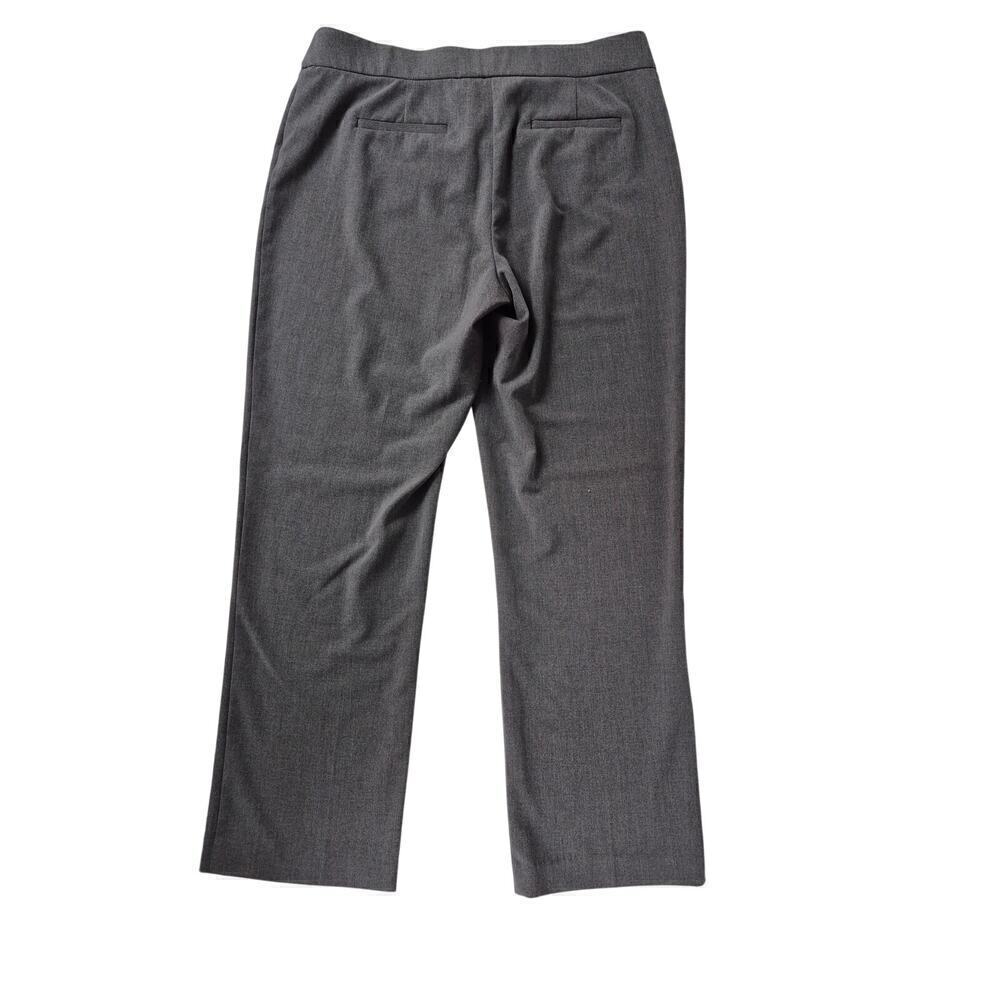 Briggs Poly Blend Charcoal Pants Trousers Work Career Straight Leg Sz 12 - Picture 3 of 4